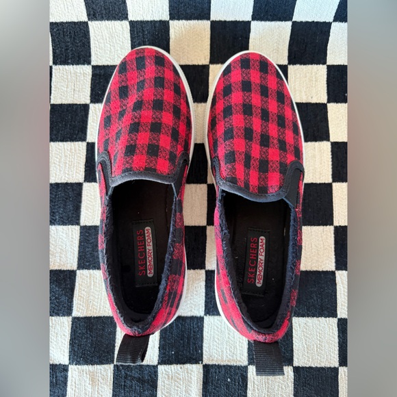 Skechers Shoes - Skechers Poppy-St. Buff Sneakers-Size: 8-Color: Red/Black-Preowned, Worn Once